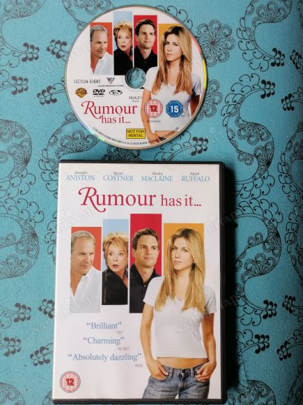 RUMOUR HAS IT  - JENNIFER ANISTON / KEVIN COSTNER  DVD  FİLM - 93  DAKİKA +EXTRAS AVRUPA BASIM TÜRKÇE DİL SEÇENEĞİ YOKTUR (+12)