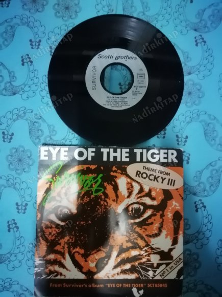 SURVIVOR - EYE OF THE TIGER - 1982 FRANSA  BASIM  45 LİK PLAK