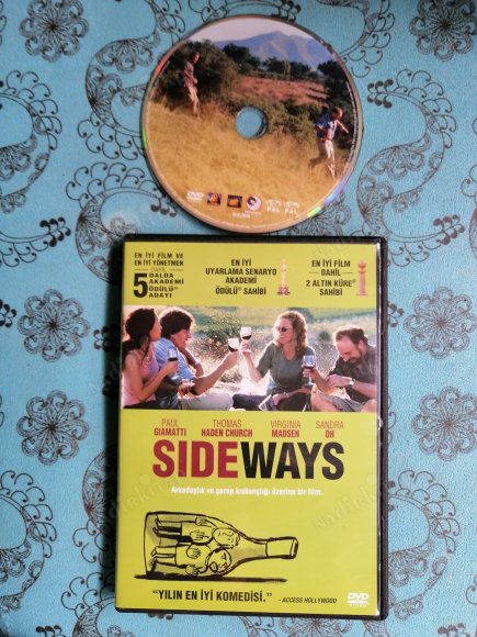 SIDEWAYS  -PAUL GIAMATTI  - 121 DAKİKA  DVD FİLM   TÜRKİYE BASIM