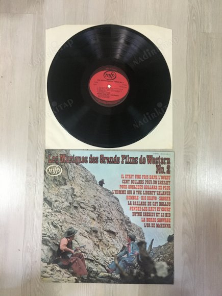 LES MUSIQUES DES GRANDS FILMS DE WESTERN NO.2 -DÖNEM BELÇİKA BASIM - 33 LÜK LP PLAK 2. EL