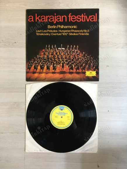 A KARAJAN FESTIVAL- BERLIN PHILHARMONIC, HERBERT VON KARAJAN -1968 İNGİLTERE BASIM - LP 33’LÜK PLAK