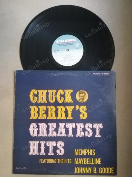 CHUCK BERRY - GREATEST HITS ÇOK NADİR KANADA BASIM 33 LÜK  LP  PLAK