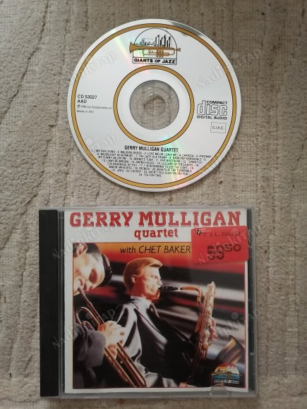 GERRY MULLIGAN with CHET BAKER  / QUARTET   /  ALBÜM  CD - 1989  (EEC ) AVRUPA   BASIM