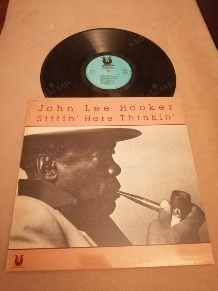 JOHN LEE HOOKER - SITTIN HERE THINKIN 1980 FRANSA  BASIM NADİR 33 LÜK  LP  PLAK