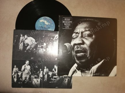 MUDDY WATERS - MUDDY MISSISSIPPI WATERS LIVE 1979 USA  BASIM 33 LÜK  LP  PLAK