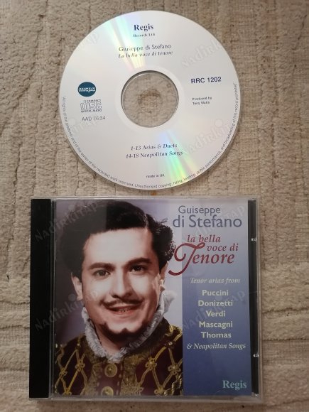 GIUSEPPE DI STEFANO / LA BELLA VOCE DI TENORE    / TENOR ARIAS FROM PUCCINI DONIZETTI VERDI MASCAGNI THOMAS CD  ALBÜM  /  2005 İNGİLTERE   BASIM