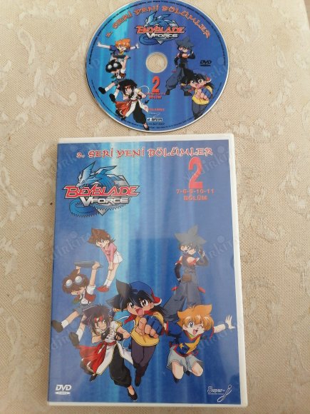 BEYBLADE V FORCE  / 2. SERİ YENİ BÖLÜMLER (7-8-9-10-11. BÖLÜM )  / DVD ANİMASYON DİZİ FİLM -  / 108  DAKİKA