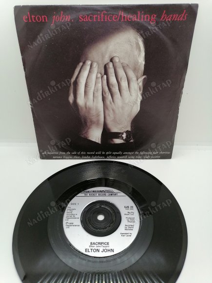 ELTON JOHN  - SACRIFICE  / 1990 İNGİLTERE BASIM 45 LİK PLAK