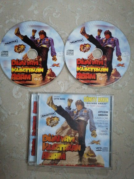 DÜNYAYI KURTARAN ADAM (GALAKTICA) -Bir Türk Filmi Şaheseri -CÜNEYT ARKIN - 2004 TÜRKİYE BASIM CD ( 2 CD )