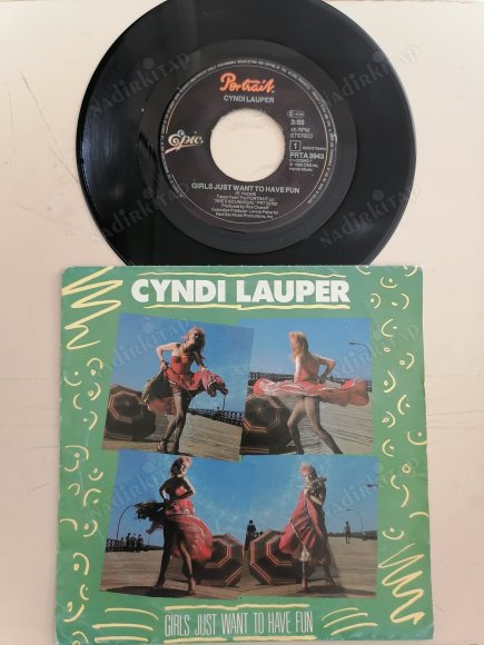 CYNDI LAUPER - GIRLS JUST WANT TO HAVE FUN- 1983 HOLLANDA BASIM 45 LİK PLAK