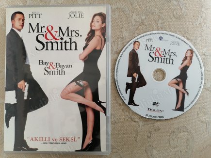 MR. &  MRS. SMITH ( BAY VE BAYAN SMITH )  -  BRAD PITT / ANGELINA JOLIE  -  116  DAKİKA+EXTRAS  -TÜRKİYE BASIM DVD FİLM