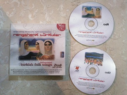 RENGAHENK TÜRKÜLER  -  ( Nuri İyem Paintings ,Folk Song Stories Translations  Included ) 2007 TÜRKİYE BASIM CD ALBÜM