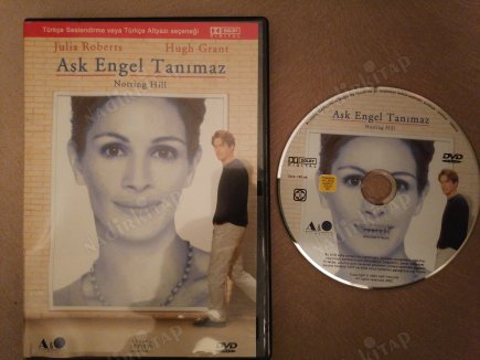 AŞK ENGEL TANIMAZ ( NOTTING HILL ) - JULIA ROBERTS / HUGH GRANT - BİR ROGER MITCHELL FİLMİ  -  120  DAKİKA TÜRKİYE BASIM - DVD  FİLM