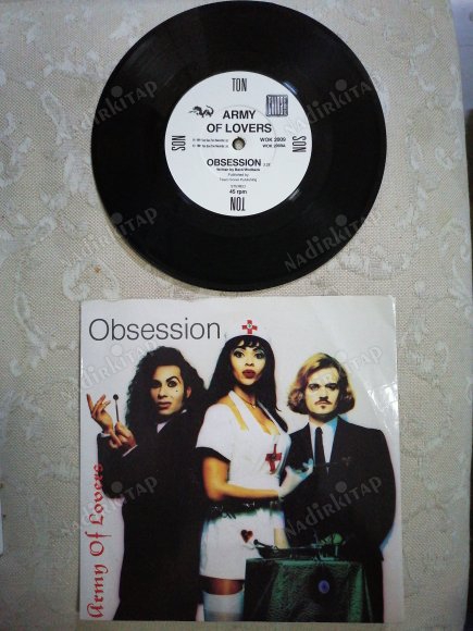 ARMY OF LOVERS - OBSESSION -1991 İNGİLTERE BASIM 45 LİK PLAK