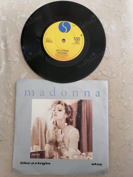 MADONNA - LIKE A VIRGIN 1984 İNGİLTERE  BASIM 45 LİK PLAK