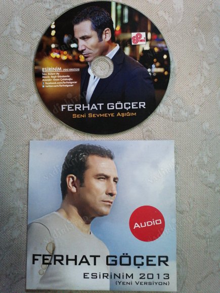 FERHAT GÖÇER - ESİRİNİM 2013 (YENİ VERSİYON ) - NADİR  PROMO SINGLE CD