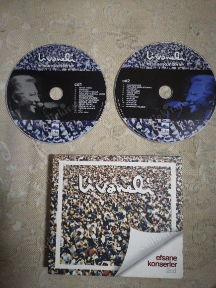 LİVANELİ - EFSANE KONSERLER  - 2005 TÜRKİYE BASIM  ALBÜM CD  *2 CD *