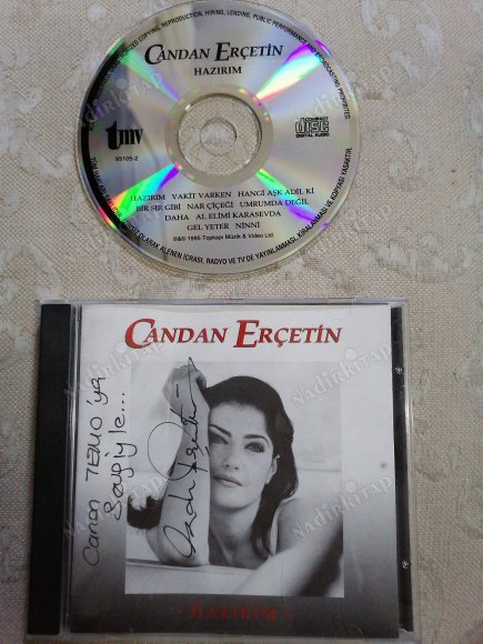 CANDAN ERÇETİN - HAZIRIM - 1996 TÜRKİYE BASIM ALBÜM CD * İMZALI*