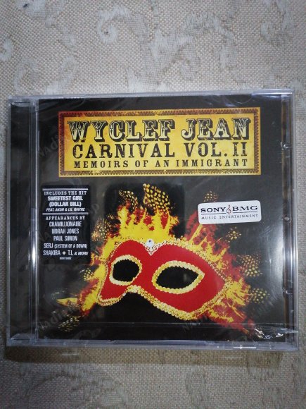 WYCLEF JEAN - CARNIVAL VOL. II - MEMOIRS OF AN IMMIGRANT - 2007 AVRUPA BASIM *AÇILMAMIŞ AMBALAJINDA*