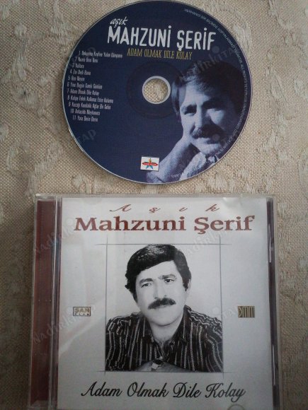 MAHZUNİ ŞERİF - ADAM OLMAK DİLE KOLAY -  ( ŞAH PLAK ) TÜRKİYE  BASIM  CD ALBÜM