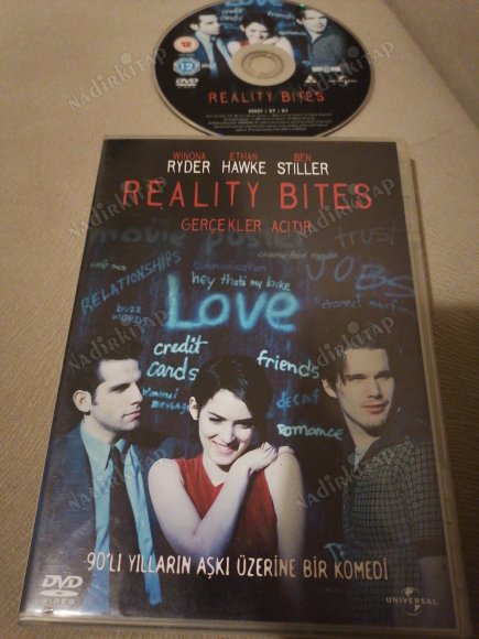 GERÇEKLER ACITIR ( REALITY BITES ) - WINONA RYDER / ETHAN HAWKE / BEN STILLER  -  94  DAKİKA + EXTRAS   -TÜRKİYE BASIM DVD FİLM