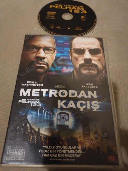 METRODAN KAÇIŞ ( THE TAKING OF PELHAM  123 ) - DENZEL WASHINGTON / JOHN TRAVOLTA -  101  DAKİKA + EXTRAS   -TÜRKİYE BASIM DVD FİLM