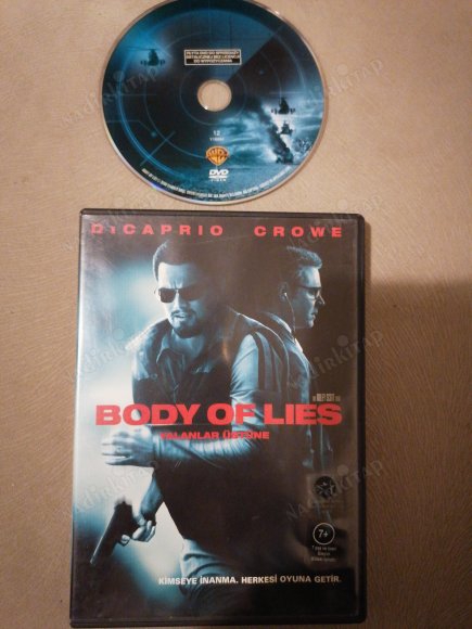 YALANLAR ÜSTÜNE ( BODY OF LIES ) -  LEONARDO DI CAPRIO / RUSSELL CROWE - 123  DAKİKA + EXTRAS   -TÜRKİYE BASIM DVD FİLM