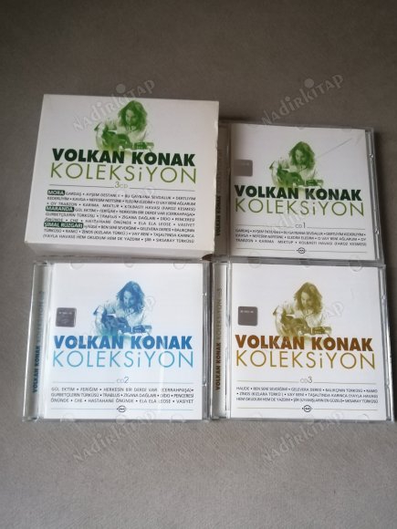 VOLKAN KONAK - KOLEKSİYON - 3 CD LİK BOX SET - 2016  TÜRKİYE BASIM ALBÜM CD