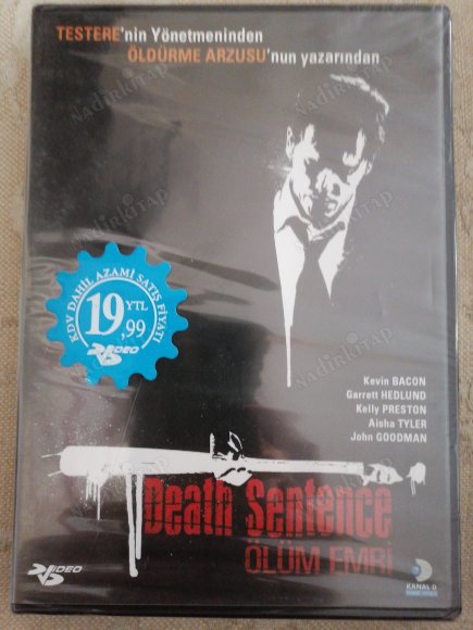 ÖLÜM EMRİ  ( DEATH SENTENCE ) - KEVIN BACON -   102 DAKİKA TÜRKİYE BASIM - DVD  FİLM - AÇILMAMIŞ AMBALAJINDA