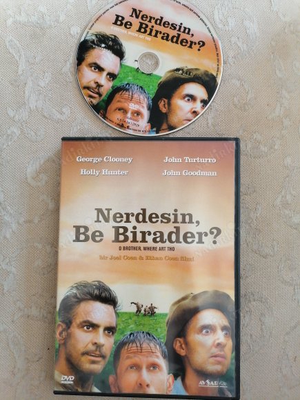 NEREDESİN BE BİRADER ( O BROTHER , WHERE ART THO ) - BİR COEN BROTHERS FİLMİ - 103 DAKİKA+EXTRAS - DVD  FİLM- TÜRKİYE BASIM