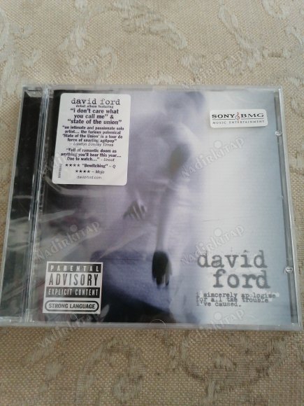 DAVID FORD -  I Sincerely Apologise For All The Trouble I’ve Caused -2005  İNGİLTERE  BASIM CD ALBÜM - AÇILMAMIŞ AMBALAJINDA