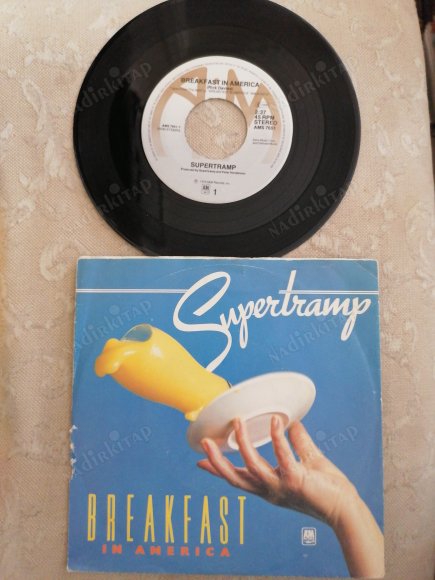 SUPERTRAMP - BREAKFAST IN AMERICA  -1979 HOLLANDA  BASIM 45 LİK PLAK