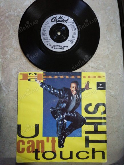 MC HAMMER - U CAN’T TOUCH THIS  - 1990 İNGİLTERE  BASIM  45 LİK PLAK