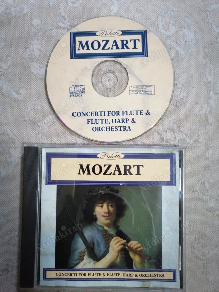 MOZART - CONCERTI FOR FLUTE & FLUTE ,HARP ,ORCHESTRA  -  ALMANYA  BASIM CD ALBÜM