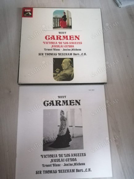 CARMEN OPERASI - BIZET - VICTORIA DE LOS ANGELES / NICOLAI GEDDA -1972 İNGİLTERE BASKI 3XLP BOX SET