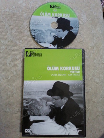 ÖLÜM KORKUSU ( VERTIGO ) - BİR ALFRED HITCHCOCK  FİLMİ  - 124 DAKİKA   DVD FİLM TÜRKİYE BASIM