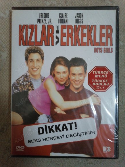 KIZLAR  VE ERKEKLER ( BOYS AND GIRLS ) - FREDDIE PRINZE JR. / CLAIRE FORLANI   90 DAKİKA   TÜRKİYE BASIM - DVD FİLM - AÇILMAMIŞ AMBALAJINDA