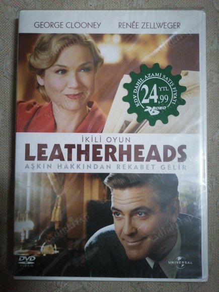 İKİLİ OYUN - LEATHERHEADS - GEORGE CLOONEY FİLMİ - 115  DAKİKA+EKSTRALAR  - DVD FİLM TÜRKİYE BASIM - AÇILMAMIŞ AMBALAJINDA