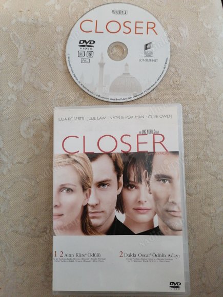 CLOSER   - BİR MIKE NICHOLS FİLMİ   100  DAKİKA   -TÜRKİYE BASIM DVD FİLM