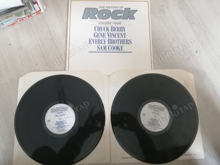 THE HISTORY OF ROCK - CHUCK BERRY /GENE VINCENT /SAM COOKE-1982 İNGİLTERE  BASIM - 33 LÜK 2xLP PLAK