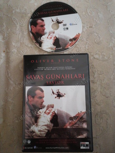 SAVAŞ GÜNAHLARI ( SAVIOR ) - BİR OLIVER STONE    FİLMİ TÜRKİYE BASIM DVD FİLM 99 DAKİKA