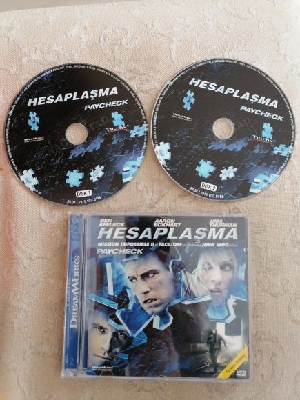 HESAPLAŞMA ( PAYCHECK )  - BİR JOHN WOO FİLMİ - VCD FİLM - 2 DİSK - 119 DAKİKA