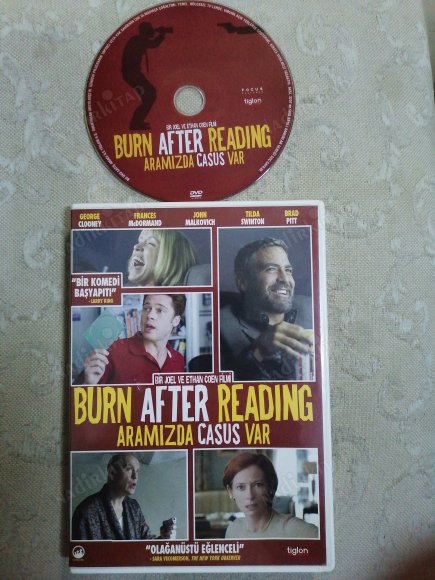 ARAMIZDA CASUS VAR ( BURN AFTER READING )   BİR COEN BİRADERLER FİLMİ - 96 DAKİKA -  TÜRKİYE BASIM -  DVD  FİLM