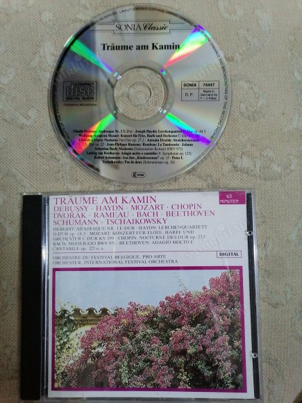 DREAMING BY THE FIRESIDE ( DEBUSSY.HAYDN.MOZART.CHOPIN.DVORAK.BEETHOVEN.SCHUMANN.ÇAYKOVSKI ) ALMANYA BASIM CD ALBÜM