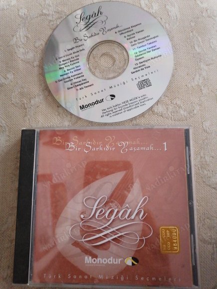 BİR ŞARKIDIR YAŞAMAK 1 - SEGAH   -  TÜRKİYE  BASIM CD ALBÜM