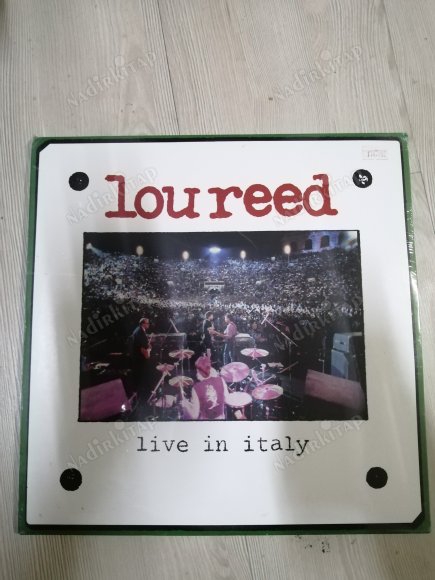 LOU REED - LIVE IN ITALY - 2017 AVRUPA BASIM DOUBLE AMBALAJINDA LP 2X33 LÜK  PLAK