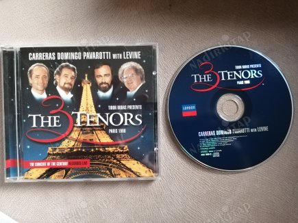 CARRRERAS DOMINGO PAVAROTTI WITH LEVINE  THREE TENORSIN PARIS   - 1998 KANADA BASIM ALBÜM CD