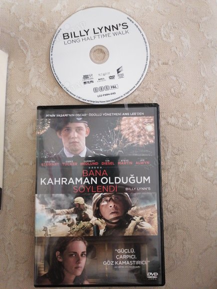 BANA KAHRAMAN OLDUĞUM SÖYLENDİ ( BILLY LYNN’S LONG HALFTIME WALK ) -  108  DAKİKA - TÜRKİYE BASIM  DVD FİLM