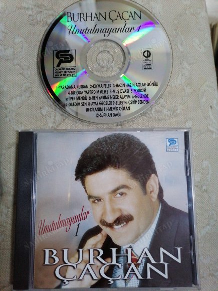 BURHAN ÇAÇAN - UNUTULMAYANLAR 1 -  1996 TÜRKİYE BASIM CD ALBÜM ( SARI BANDROLLÜ TÜKENEN BASKI )