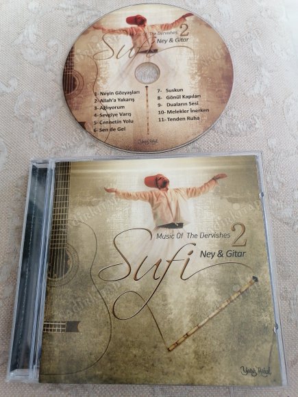 SUFİ 2- NEY & GİTAR  ( MUSIC OF THE DERVISHES ) -   TÜRKİYE BASIM -   CD ALBÜM